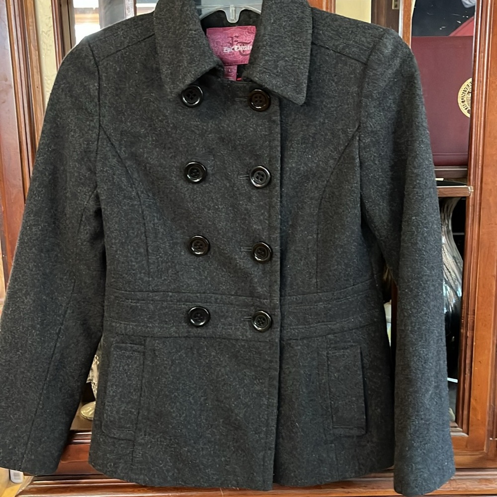 Girl’s Pea Coat Jacket, Size Large